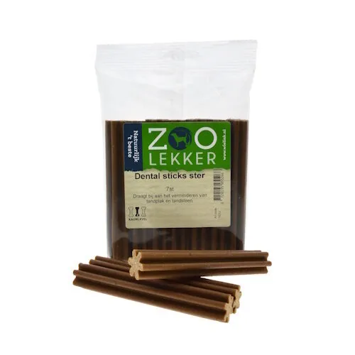 Zoolekker Dental sticks ster hondensnack - 7 stuks