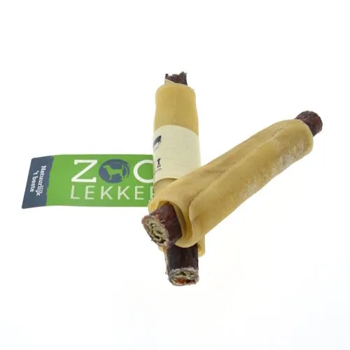 Zoolekker Stick in rawhide met pens hondensnack - 17 cm