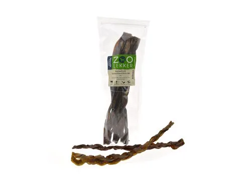 Zoolekker Kameelhuid gevlochten hondensnack 30 cm - 4 stuks