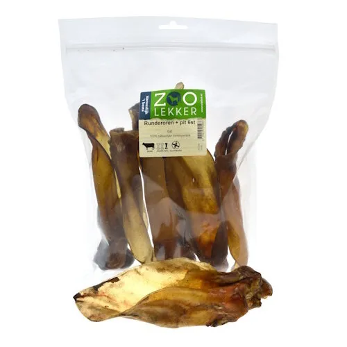 Zoolekker Runderoren met pit 6 stuks