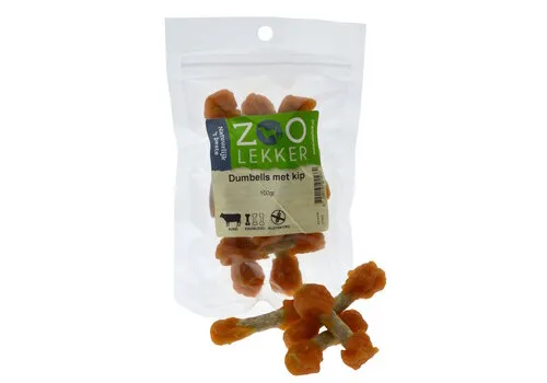 Zoolekker Dumbells met kip