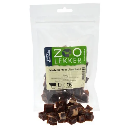 Zoolekker Marbled meat bites Rund 100 Gram