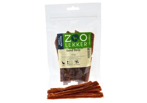 Zoolekker Eend Strip 100 Gram