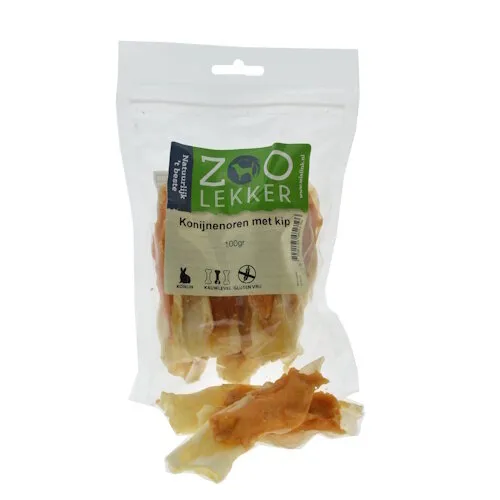 Zoolekker Konijnenoren met kip
