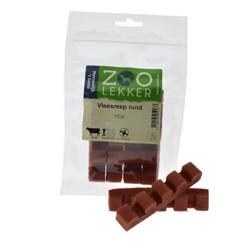 Zoolekker Vleesreep rund 100 Gram