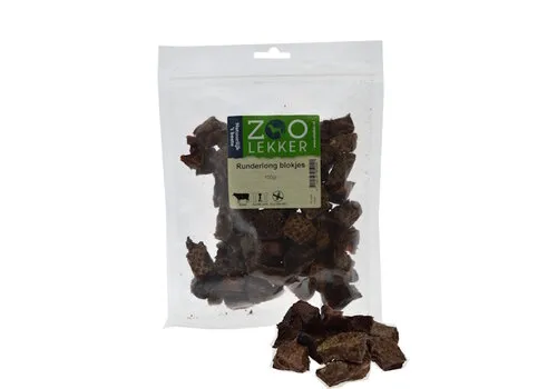 Zoolekker Runderlong blokjes 100 Gram
