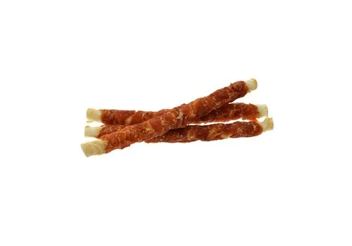 Zoolekker Rawhide stick met kip 24 cm bulk