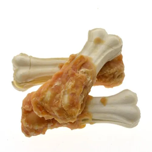 Zoolekker Rawhide bot met kip 11 cm bulk