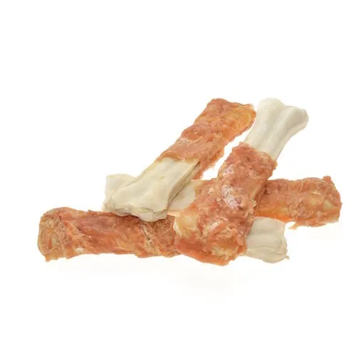 Zoolekker Rawhide bot met kip 20 cm bulk