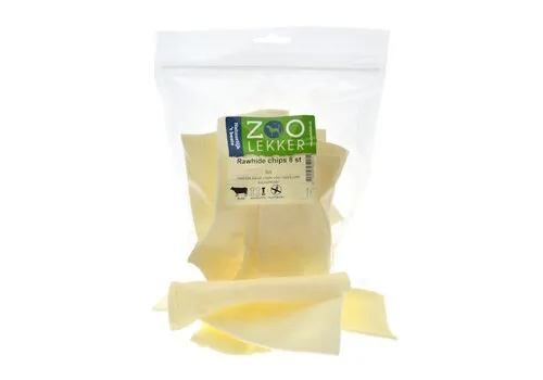 Zoolekker Rawhide chips hondensnack - 8 stuks