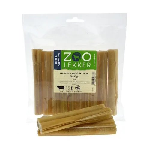 Zoolekker Geperste staaf hondensnack Ø15 mm - 10 stuks