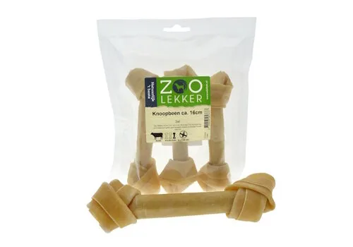 Zoolekker Knoopbeen hondensnack 16 cm - 3 stuks
