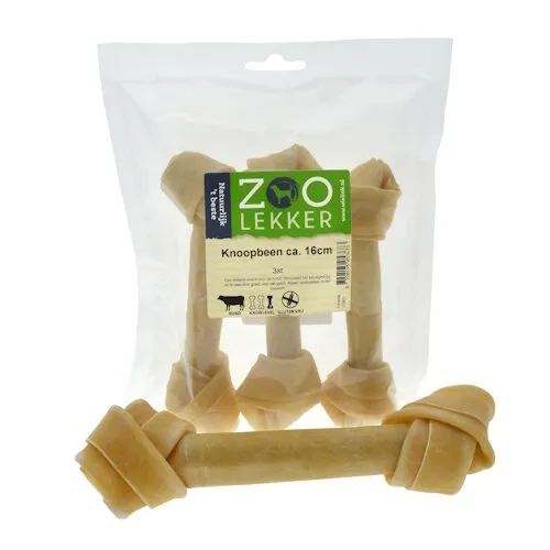 Zoolekker Knoopbeen hondensnack 16 cm - 3 stuks