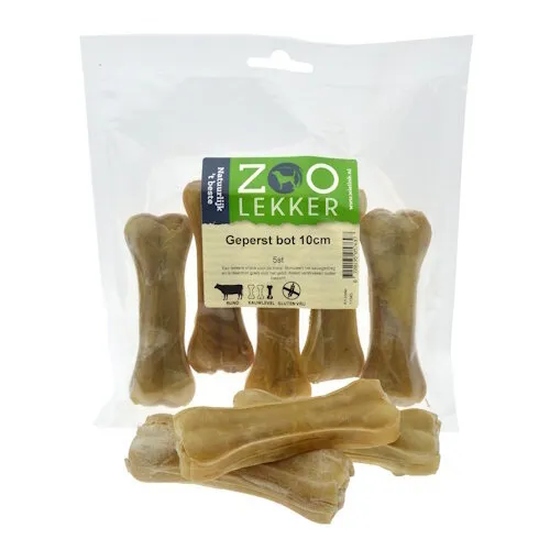 Zoolekker Geperst Bot hondensnack 10 cm - 5 stuks