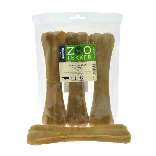 Zoolekker Geperst Bot hondensnack 20 cm - 3 stuks