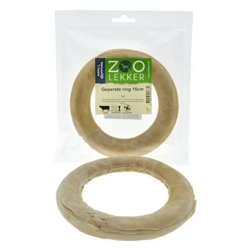 Zoolekker Geperste Ring hondensnack 15 cm
