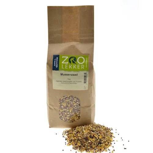 Zoolekker Mussenzaad - 1 kg, 2 kg, 3,5 kg en 20 kg