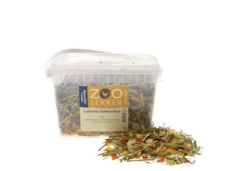 Zoolekker Luzerne vlokkenmix - aanvullend voer voor knaagdieren en konijnen