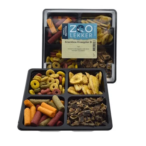 Zoolekker Snackkwartet - snackbox voor knaagdieren