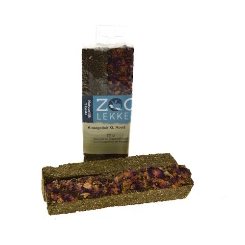 Zoolekker Knaagstick XL Rood 220 Gram