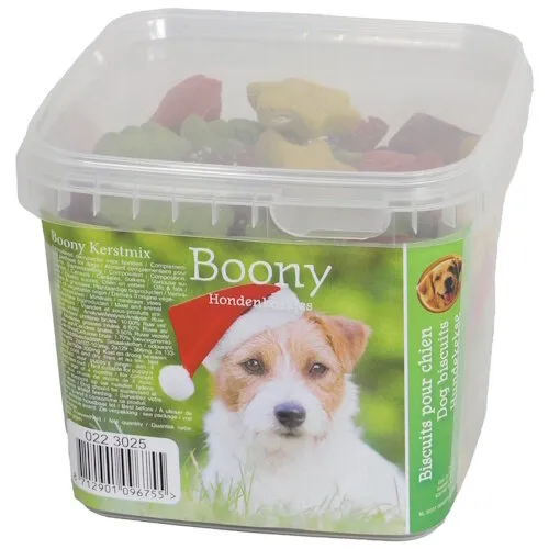Boony Hondenkoek kerstmix emmer 500 gram