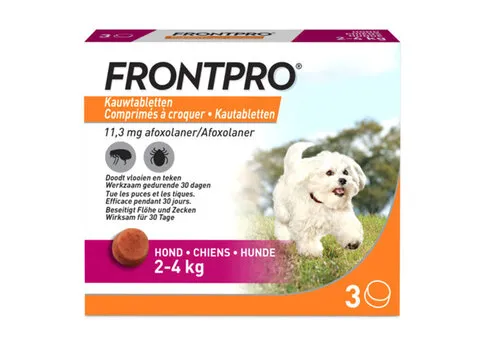 Frontpro Vlooien- en Tekentabletten Hond 2 tot 4 kg