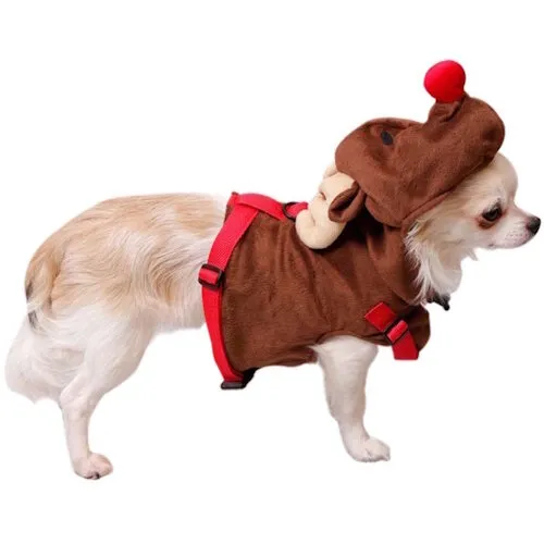 Petbrands Reindeer harness dress up jas voor honden