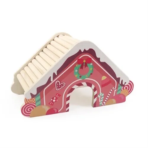 Cupid & Comet Gingerbread house knaagdierhuisje 21 x 10,5 x 12 cm