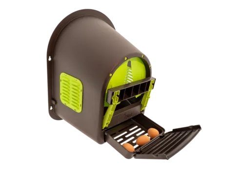 MyCozyNest Roll-away kunststof legnest limegroen | bruin