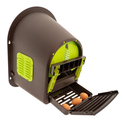 MyCozyNest Roll-away kunststof legnest limegroen | bruin