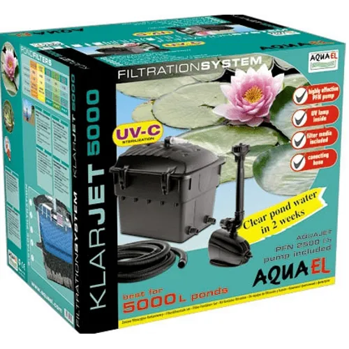 Aquael KlarJet 5000 Fountain UV Filter Set | Vijverfilterset met UV