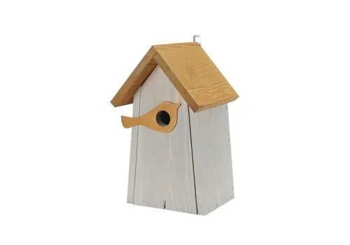 Tweetfeed Nestkast Jip - houten vogelhuis met decoratief detail