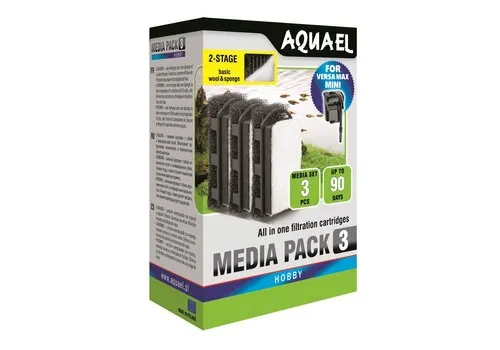 Aquael FZN Mini Standaard Mediakit - Set van 3 stuks