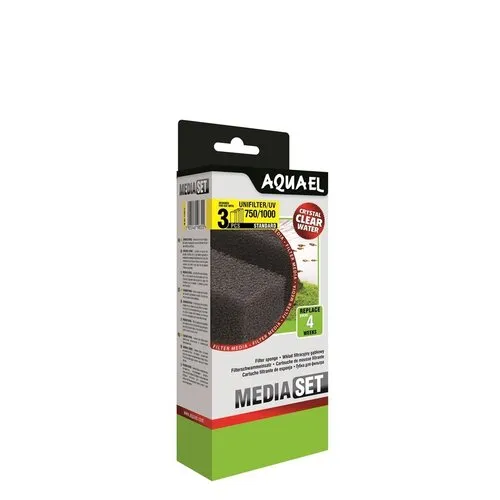 Aquael Spons Unifilter 750/1000 - Set van 3 stuks