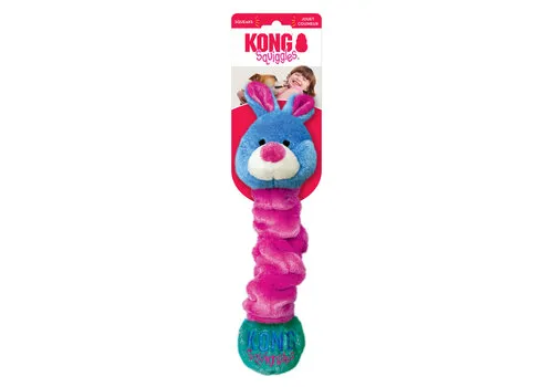 KONG Squiggles pluche hondenspeelgoed gemengde kleuren