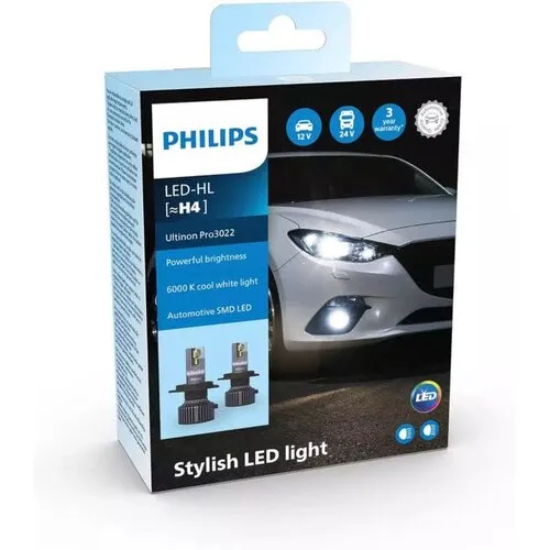 Philips Ultinon Pro3022 LED-HL H4 set LUM11342U3022X2