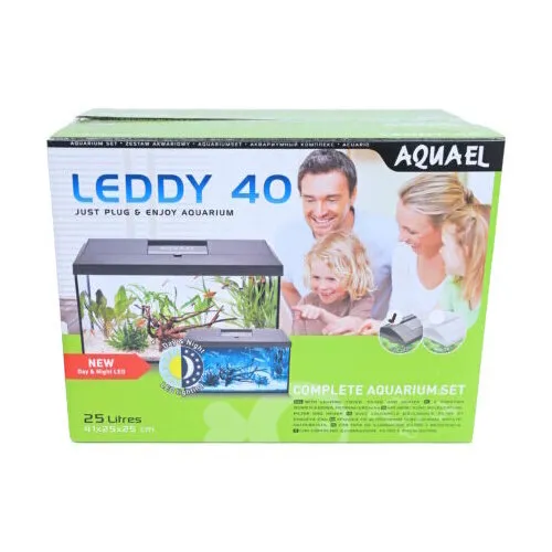 Aquael Aquarium Leddy Reserve Kap 40 Day&Night Zwart