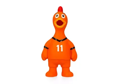 Junai.nl Oranje Latex Hondenspeeltje WK Kip