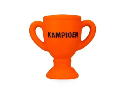 Junai.nl Oranje Latex Hondenspeeltje WK Beker