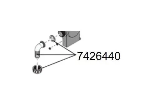 Eheim Slangaansluiting 90° Transparant Looppro 6000/8000