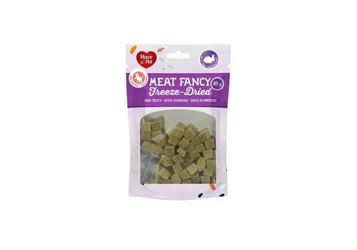 Comfy Appetit Vriesgedroogde kattensnack konijnblokjes 20 Gram