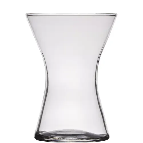 HBX Natural Living Vaas glas X-shape Ø14xH20cm