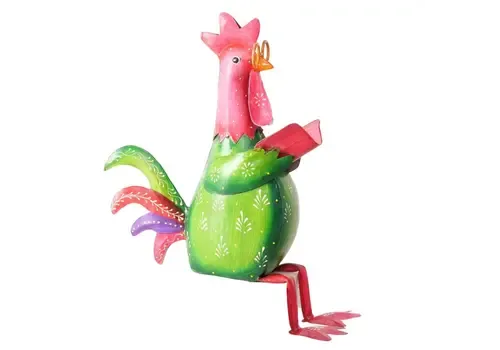 Boltze Home Beeld bungelbeentje Bruni haan metaal