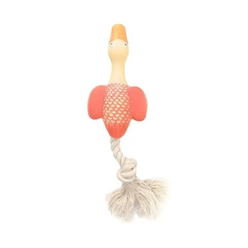 Have A Pet Hondenspeeltje LX Eendje met Touw Geel 23 CM