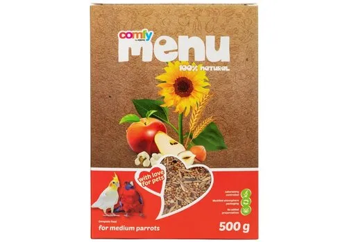 Comfy Appetit Menu compleetvoer voor middelgrote papegaaien 500 gram