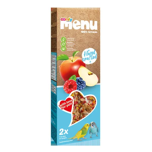 Comfy Appetit Parkieten sticks fruit 90 gram