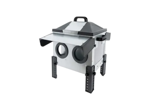 ROBUST® Voerbak met voeropeningen 12 kg laag | dubbelzijdig | voor kippen