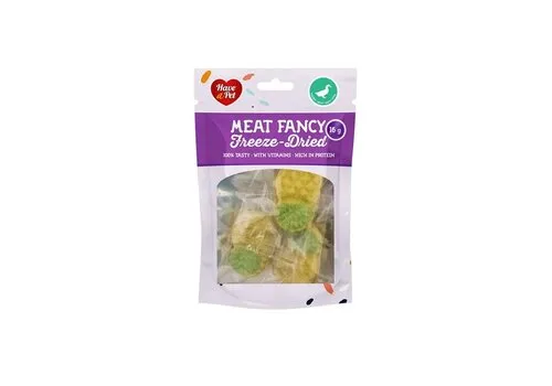 Have A Pet Gevriesdroogde Hondensnacks Eend Met Ananas 16 Gram