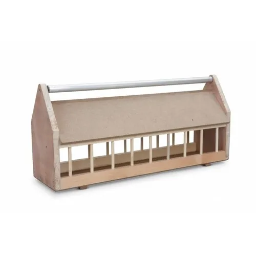 2ekans Natural Voerbak hout  met rol