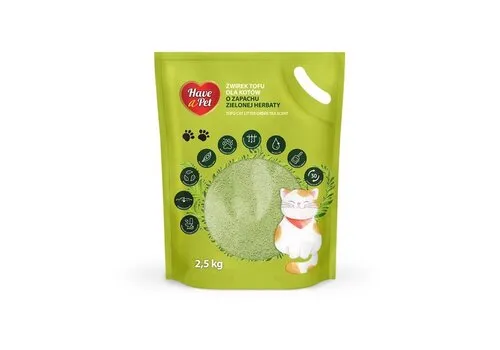Have A Pet Tofu kattenbakvulling Groene Thee 2,5KG